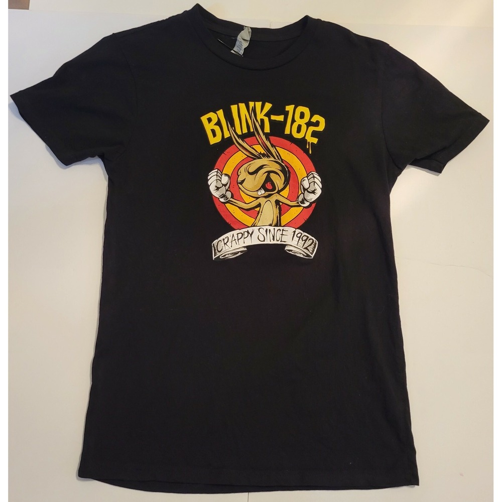 Blink‎ 182 Rabbit Crappy Since 1992 Size Small T-Shirt Black Graphic Band